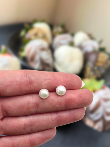 Pearl Stud Earrings