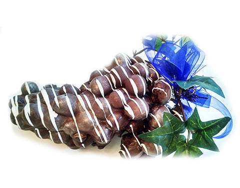 One Large "GRAPEFUL" Grape Dark Chocolate Cluster